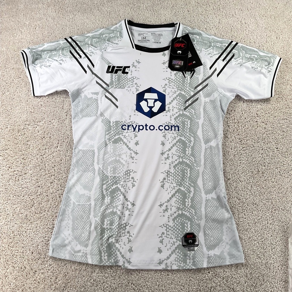 UFC Venum Authentic Fight Night Adrenaline Womens Dry Tech Jersey White M NEW
